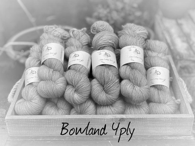 Dyed-to-order sweater quantities - Bowland 4ply (100% bluefaced leicester) hand dyed to order