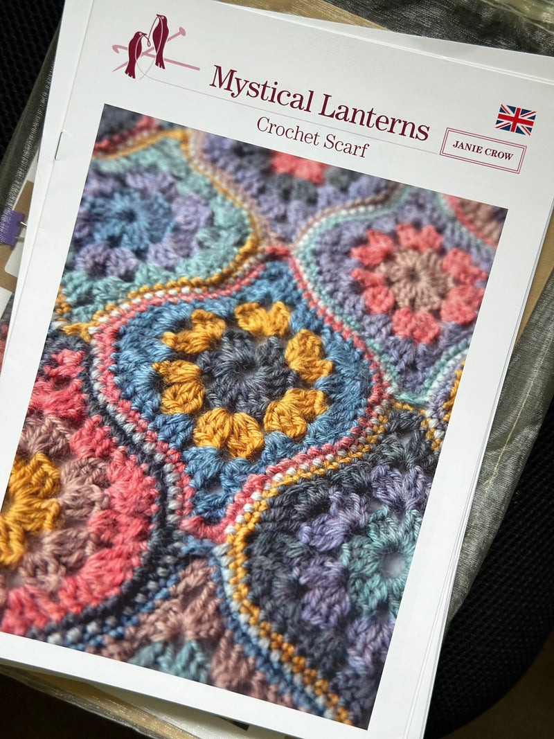 Mystical Lanterns Wrap crochet pattern: Print pattern