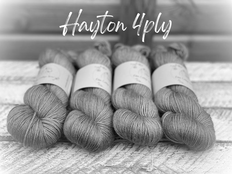 Dyed-to-order sweater quantities - Hayton 4ply (80% superwash merino/10% cashmere/10% nylon) hand dyed to order