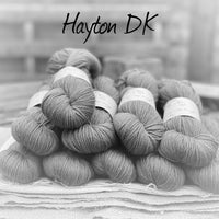 Dyed-to-order sweater quantities - Hayton DK (80% superwash merino/10% cashmere/10% nylon) hand dyed to order