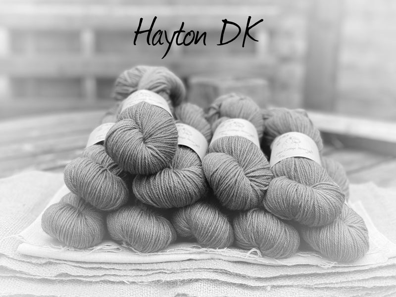 Dyed-to-order sweater quantities - Hayton DK (80% superwash merino/10% cashmere/10% nylon) hand dyed to order