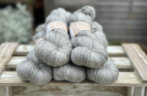 Keld Twist in Steel (dyelot 030425) - superwash merino/linen 4ply