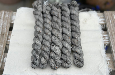 Keswick 4ply 20g Mini Skein in Steel (Dyelot 170525)