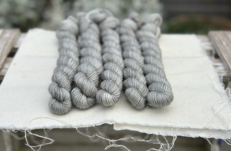Rosedale 4ply 20g Mini Skein in Steel (Dyelot 170425)