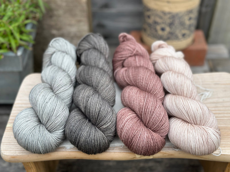 Four colour Brimham Bio Fingering weight yarn pack - Neutrals
