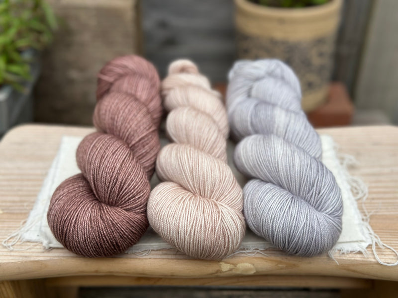 Three colour Brimham Bio 3ply weight yarn pack - Neutrals