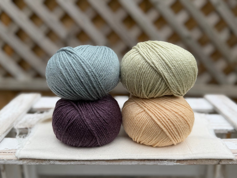 Four colour Milburn DK yarn pack - Hedgerow (200g)
