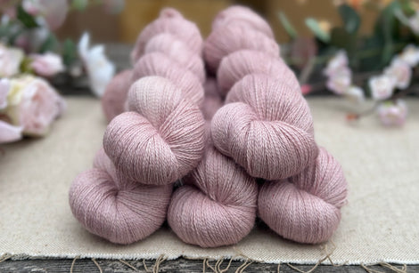 Askham Lace in Rambling Rose (dyelot 030725)