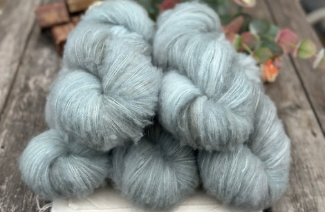 Brimham Fluff (lace) in Slate (Dyelot 030725)