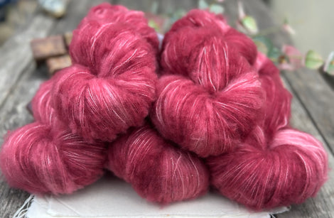 Brimham Fluff (lace) in Faded Bloom (Dyelot 030725)