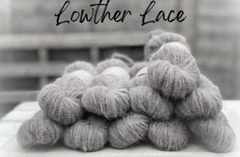 Dyed-to-order sweater quantities - Lowther Lace (75% baby suri alpaca/25% silk) hand dyed to order