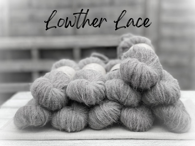 Dyed-to-order sweater quantities - Lowther Lace (75% baby suri alpaca/25% silk) hand dyed to order