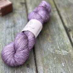 A skein of purple yarn