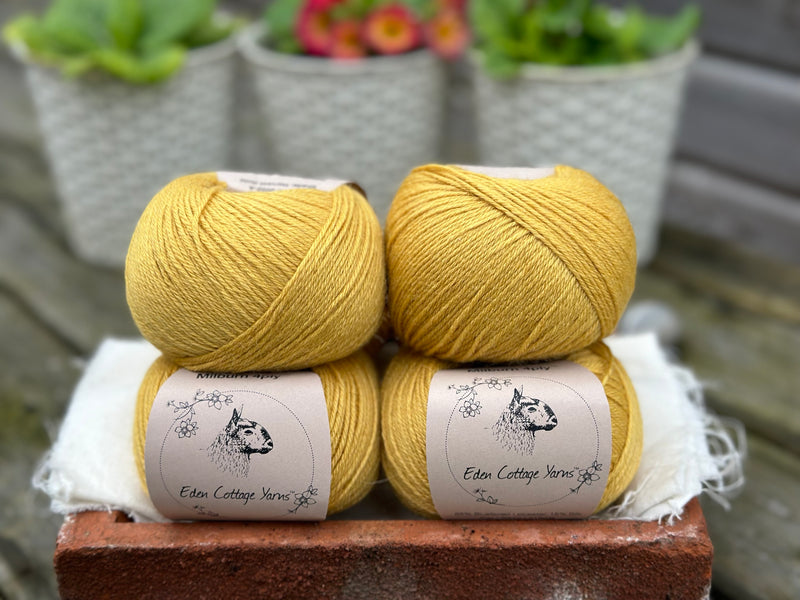 Balls of yellow yarn