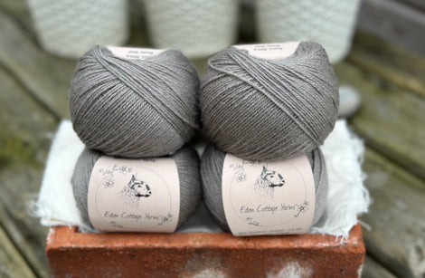 Balls of grey yarn