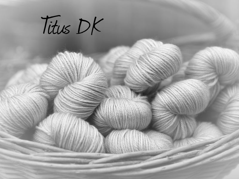 Dyed-to-order sweater quantities - Titus DK (75% superwash merino/25% silk) hand dyed to order