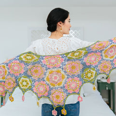 Floral Mandala Shawl by Jo Smith for Inside Crochet