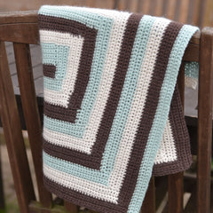 Silsden Lap Blanket crochet pattern: Digital Download