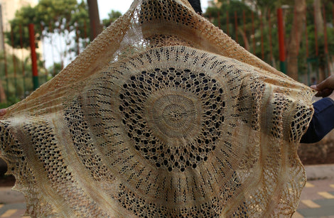 Sun and Shower Shawl knitting pattern: Print Pattern