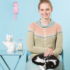 Tiny Cats Cardigan from Cat Knits by Marna Gilligan: Yarn pack only