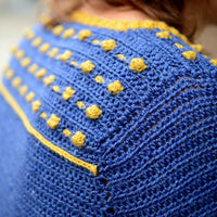 Morse Code Cardigan crochet pattern: Digital Download