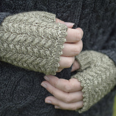 Alderman - knitted fingerless mitts pattern: Digital Download