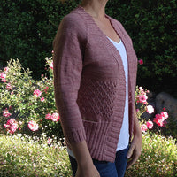 Dubonnet Cardigan knitting pattern: A4 Print Pattern