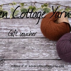 Eden Cottage Yarns digital Gift Voucher
