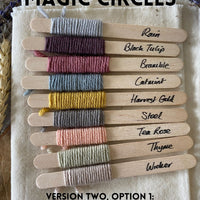 Magic Circles crocheted scarf by Jane Crowfoot: Yarn pack & pattern - VERSION TWO