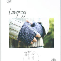 Langrigg fingerless mitts knitting pattern: Printed Pattern