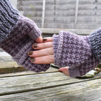 Rokeby fingerless mitts/gloves knitting pattern: Digital Download
