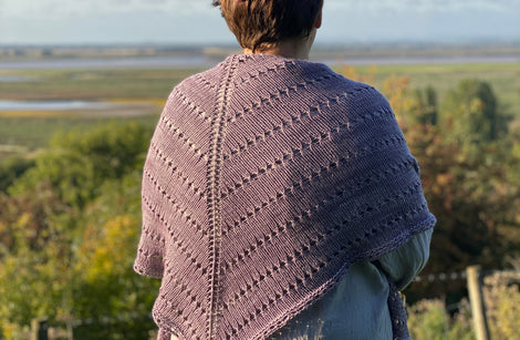 Ambleside - knitted shawl pattern: Digital Download