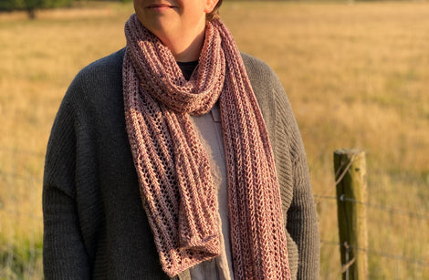 Hetton Scarf knitting pattern: Digital Download
