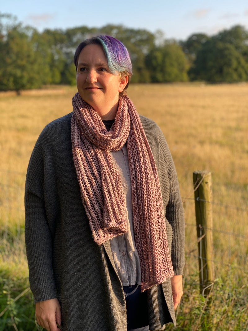 Hetton Scarf knitting pattern: Digital Download