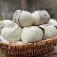 Natural cream yarn