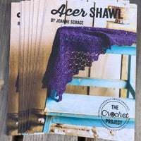 Acer - a crocheted shawl: A5 print pattern