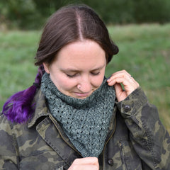 Gatekeeper Cowl knitting pattern and add-on kit