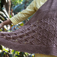 Snowy Evening Shawl knitting pattern and add-on kit