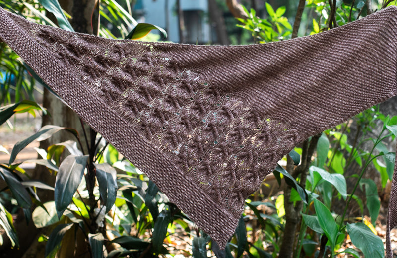 Snowy Evening Shawl knitting pattern: Print Pattern