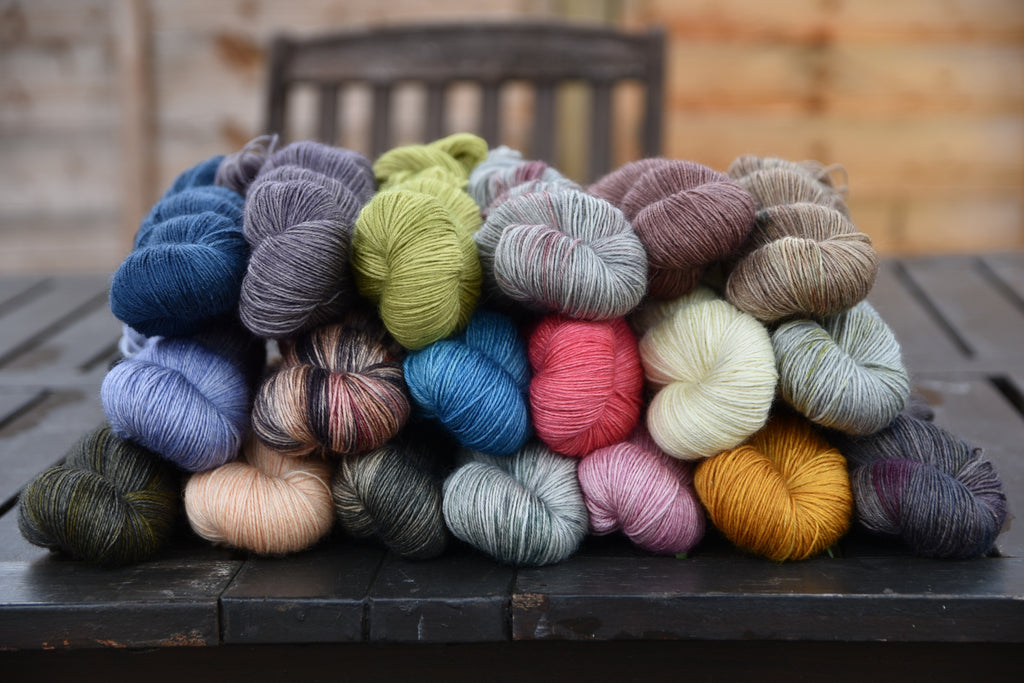 Preview of Friday's hand dyed yarn update: Bowland 4ply