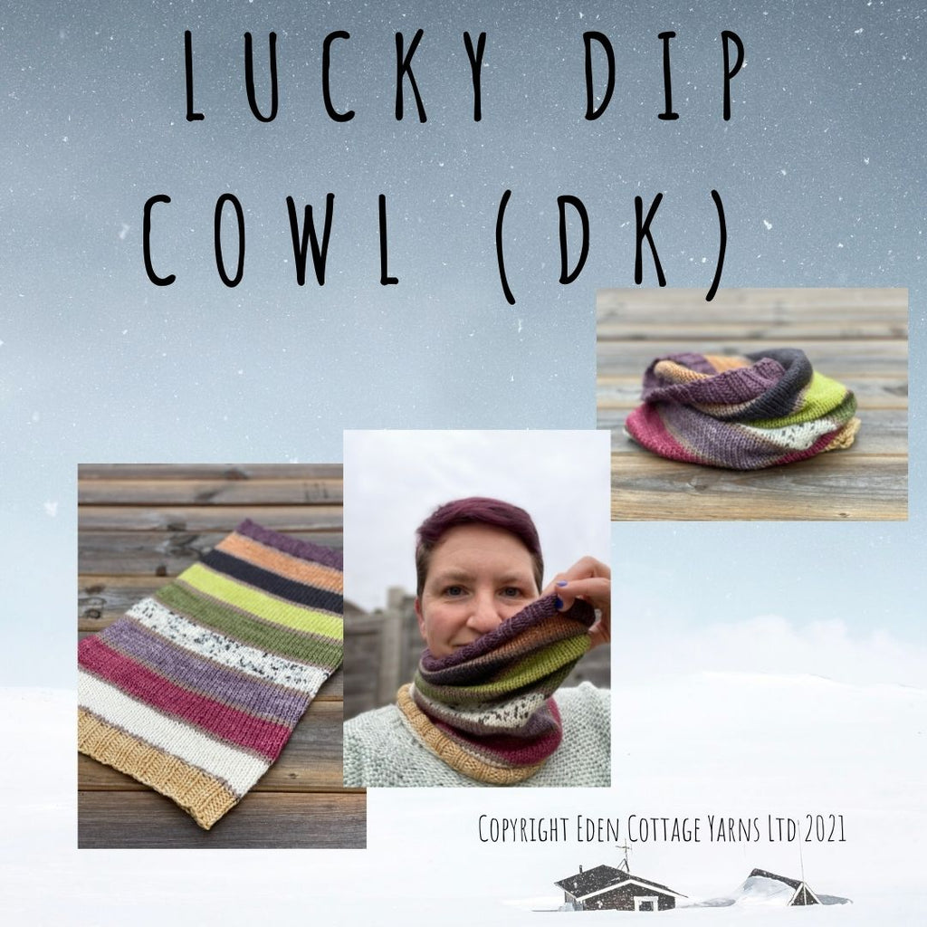 Free Pattern: Lucky Dip Yarnling Cowl (DK)