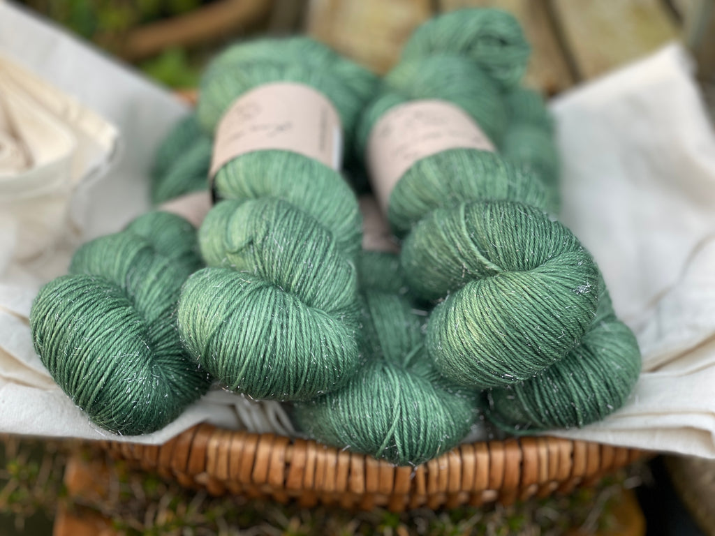 Rosedale 4ply and Silverdale 4ply: projects and patterns using our stellina sparkly merino yarns