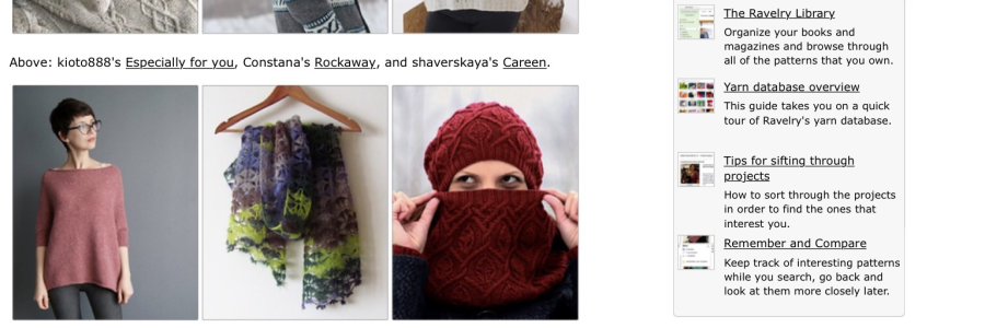 Using Ravelry's Pattern Search