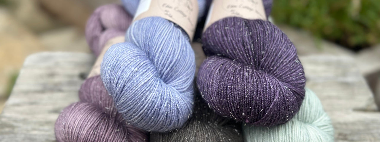 Silverdale 4ply - superwash merino/nylon/sparkly silver stellina