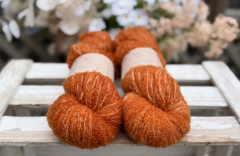 Brimham Boucle (lace) in Rust (Dyelot 050826)