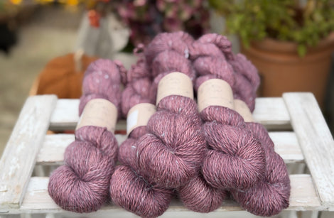Keld Aran in Heliotrope (Dyelot 100926)