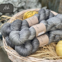 Dyed-to-order sweater quantities - Keld Fingering (90% superwash merino/ 10% linen) hand dyed to order