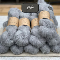 Dyed-to-order sweater quantities - Lowther Lace (75% baby suri alpaca/25% silk) hand dyed to order