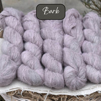 Dyed-to-order sweater quantities - Lowther Lace (75% baby suri alpaca/25% silk) hand dyed to order