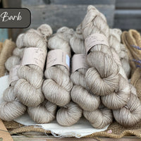 Dyed-to-order sweater quantities - Silverdale 4ply (75% superwash extrafine merino/ 15% nylon/ 10% silver stellina) hand dyed to order